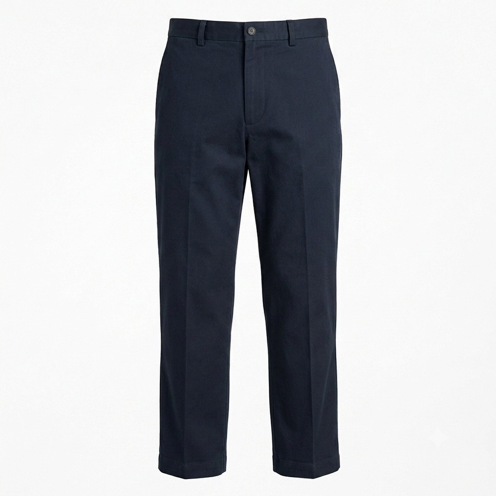 Brooks Brothers Advantage Chino Clark Pants Mens 31x30 Navy Blue Flat Front